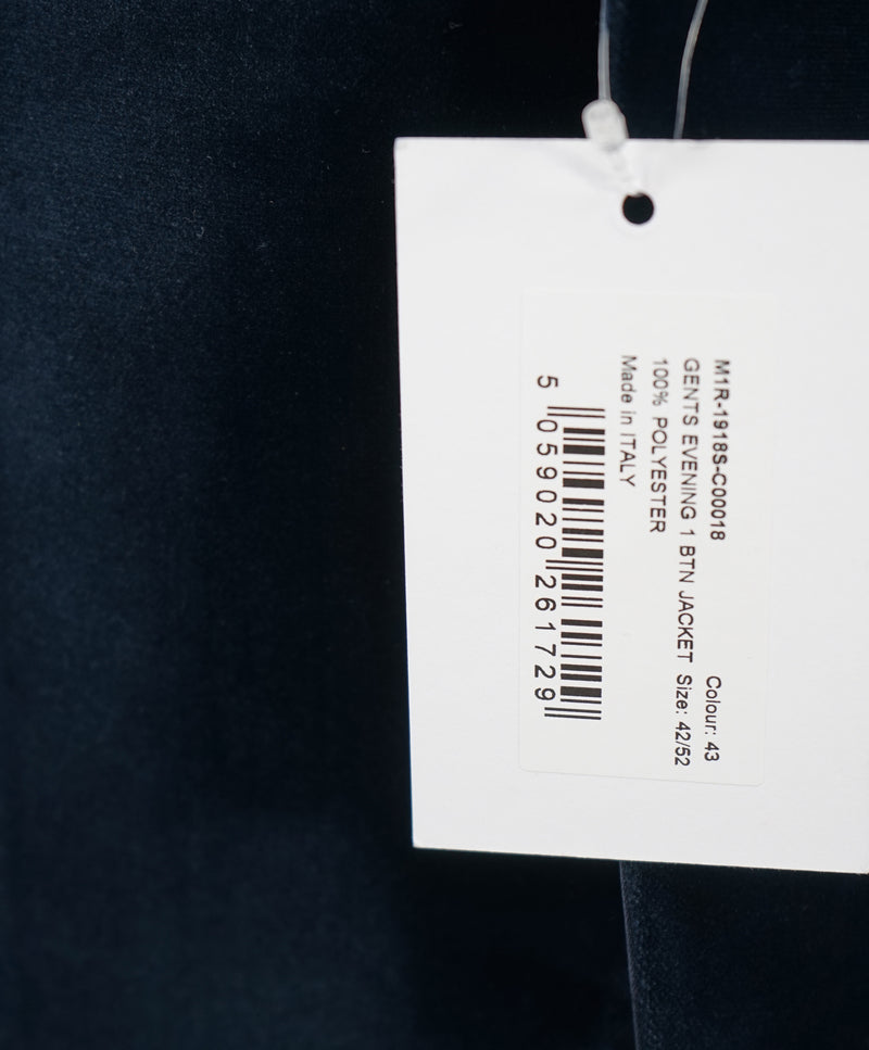 PAUL SMITH - Soho Fit - Gents Evening 1 Button Velvet Jacket Blazer - 42R