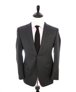 CANALI - Gray Charcoal * Blue Windowpane * Notch Lapel Iconic Suit - 38R