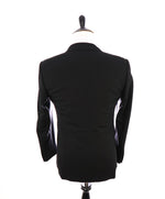 RALPH LAUREN PURPLE LABEL - Peak Lapel Black Tuxedo Suit With Side Tabs - 38R