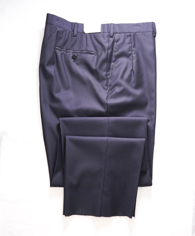 BRIONI - Super 150's SILK LINED "PHI" Navy Blue Dress Pants - 40W