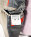 ISAIA - Stone Beige 140's "Delain Select" Check Plaid Logo Suit  - 42R