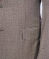 CANALI - Gray & Burgundy * Square Check * Notch Lapel Suit - 38R