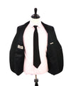 CANALI - Black "Wool & Mohair" Peak Lapel Tuxedo Suit -  40R