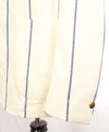 ELEVENTY - IVORY/BLUE Chalk Stripe "JOGGER" LOGO Suit - 40 US (50EU)