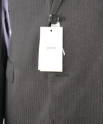 ARMANI COLLEZIONI - *CLOSET STAPLE* Tonal Gray Stripe Wool 2-Button Suit - 42L