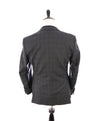 Z ZEGNA - Gray & Blue Check Plaid Fabric Wool Suit - 40S