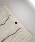 ELEVENTY - JOGGER *SUEDE Draw String* White CASHMERE Corduroy Pants- 33W