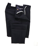 ELEVENTY - JOGGER *SUEDE Draw String* Navy Dress/Casual Pants- 38W