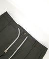 ELEVENTY - JOGGER *SUEDE Draw String* Green Dress/Casual Pants- 38W