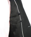 VERSACE COLLECTION - RARE Peak Lapel Tuxedo Suit Black Wool / Satin - 38R