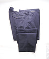 ELEVENTY - Contrast Piping Navy Blue Cotton Chino Pants - 40W