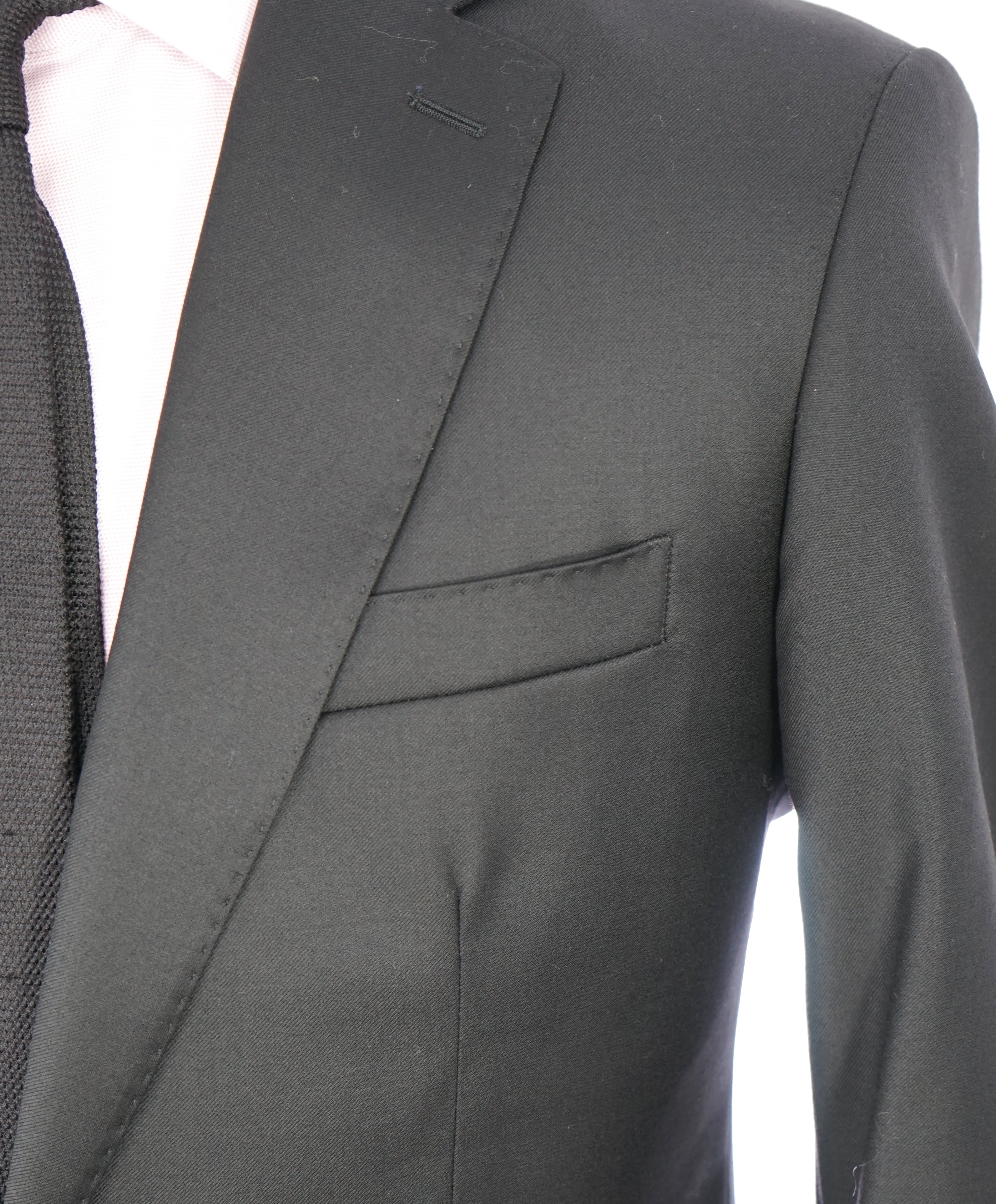 $995 LORO PIANA - MOVIMENTO “Four Seasons” 130s Black Blazer- 38S