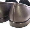 SALVATORE FERRAGAMO - "Crown Bit Loafer" Brown Pebbled Leather  - 13 E