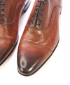 SANTONI - Antiqued Venetian Leather Oxfords Cap-toe Brown Patina - 11