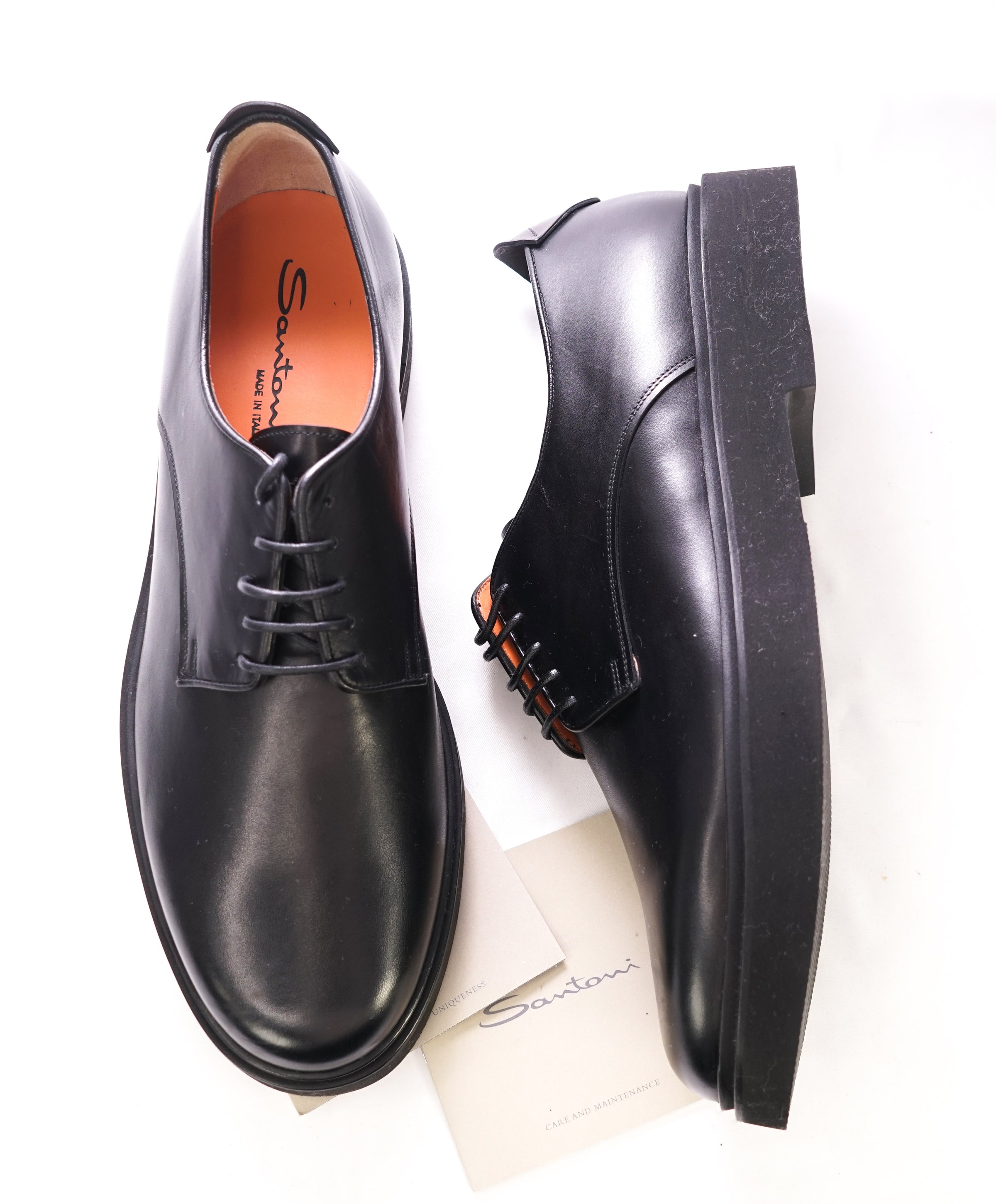 Santoni Leather Derby Shoes