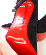 CHRISTIAN LOUBOUTIN - "So Kate 120" Black Suede Leather Pumps - 39.5