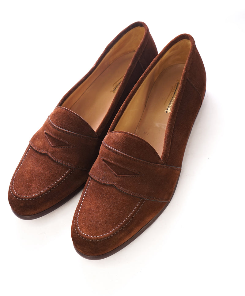 PAUL STUART - HAND MADE IN ITALY Suede Round Toe Loafer  - 11.5