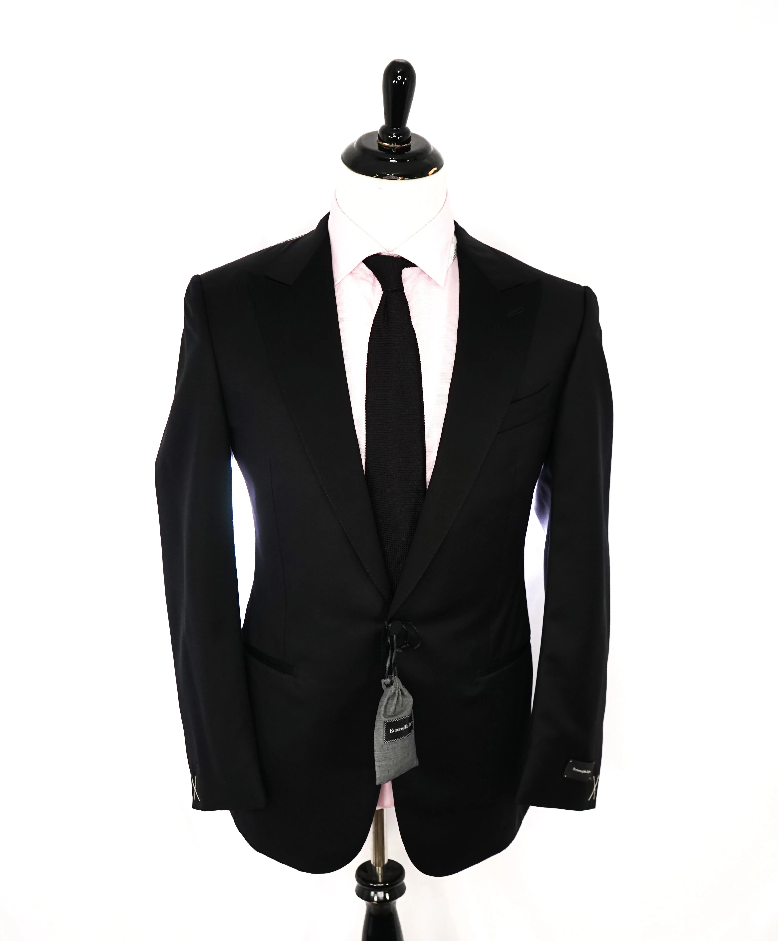 $3,995 ERMENEGILDO ZEGNA -"MICRONSPHERE MILA" PEAK LAPEL Tuxedo - 42R
