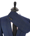 PAUL SMITH - by CARLO BARBERA "SOHO FIT" Wool Blue/Camel Check Suit - 42R