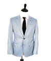 ARMANI COLLEZIONI - “G Line” Herringbone Baby Blue Textured Blazer - 38S