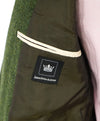SAKS 5TH AVE BY HICKEY FREEMAN - USA Green Flannel Wool Blazer -  40S