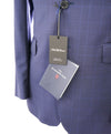 ERMENEGILDO ZEGNA - By SAKS FIFTH AVENUE Bold Blue Plaid Check Suit - 38R