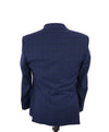 ERMENEGILDO ZEGNA - By SAKS FIFTH AVENUE "Classic" Blue Plaid Check Suit - 38R