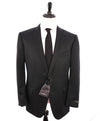 ERMENEGILDO ZEGNA - "MICRONSPHERE" Closet Staple Solid Black Suit - 48R