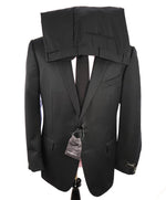 ERMENEGILDO ZEGNA - "MICRONSPHERE" Closet Staple Solid Black Suit - 48R