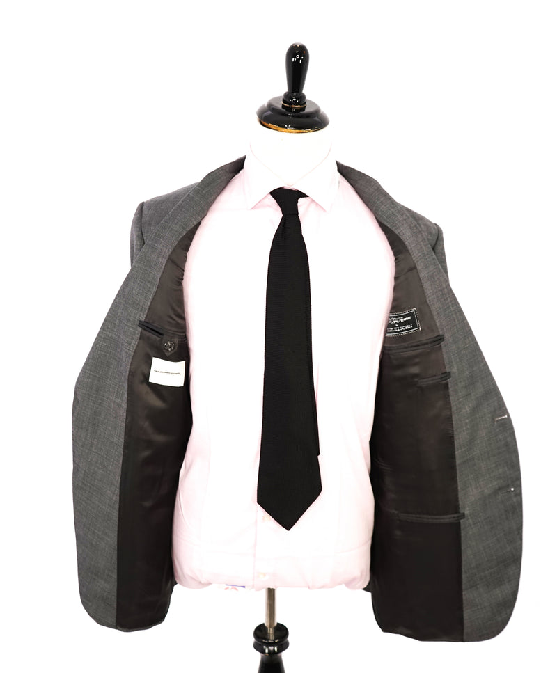 SAMUELSOHN - "SB Yardley" Super 130’s Solid Gray Premium Suit - 46L