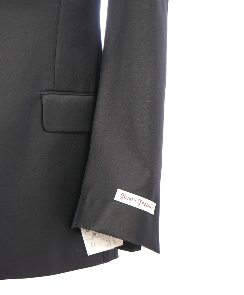 HICKEY FREEMAN - MADE IN USA Black Peak Lapel Tuxedo Suit - 42R