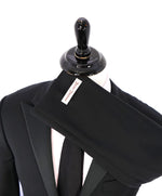 HICKEY FREEMAN - MADE IN USA Black Peak Lapel Tuxedo Suit - 44L