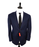 ISAIA - "Nuova Base S" Super 130's Oxford Weave Blue Blazer - 48R