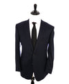 ERMENEGILDO ZEGNA - "Cool Effect" Blue Oxford Royal Weave Blazer - 44R