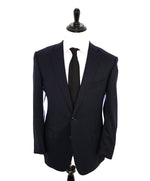 ERMENEGILDO ZEGNA - "Cool Effect" Blue Oxford Royal Weave Blazer - 44R