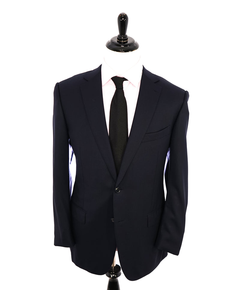 ERMENEGILDO ZEGNA - "Cool Effect" Blue Oxford Royal Weave Blazer - 44R