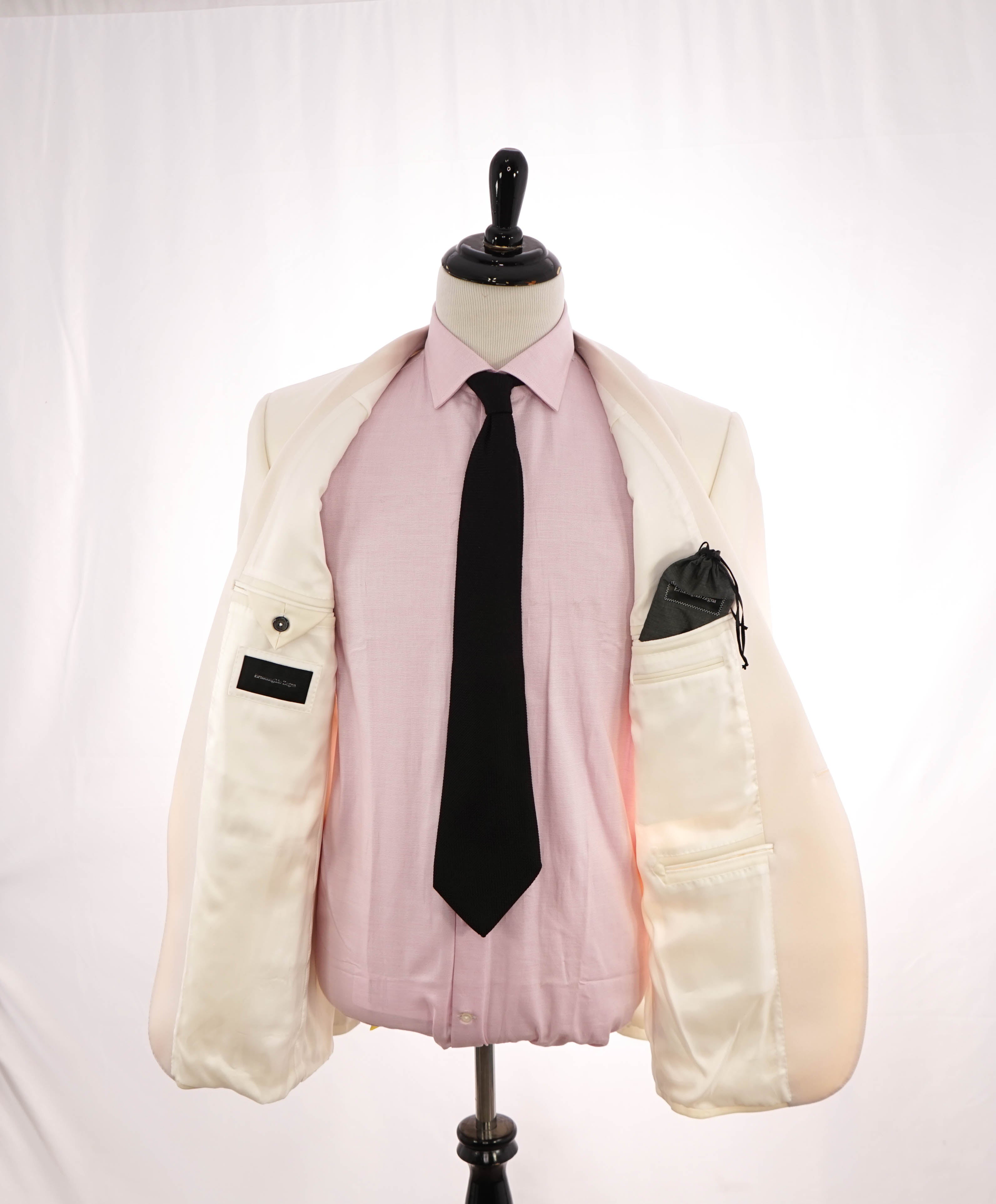 【新品/未使用】Ermenegildo Zegna ピンク Ermenegildo Zegna Couture Pink Silk Blazer ermenegildo zegna