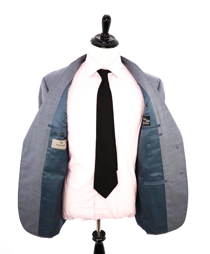 $2,195 CANALI - Exclusive For SFA PASTEL BLUE Tonal Stripe Suit - 48L