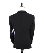 $1,595 Z ZEGNA - Midnight Blue Silk Peak Lapel Drop 8 Wool Tuxedo Suit - 44R
