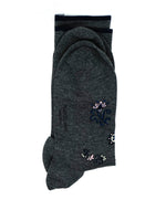 MARCOLIANI - Gray Paisley MADE IN ITALY Dress Socks - N/A