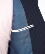 HICKEY FREEMAN - Iconic Blue Stripe Wool "Milburn ii" Suit Made In USA - 40R