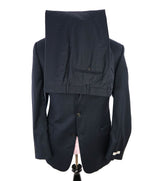 HICKEY FREEMAN - Gray Blue Birdseye Wool "Milburn ii" Suit Made In USA - 44L