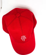 $395 ELEVENTY - Red PERFORMANCE FABRIC Logo Baseball Cap Hat - L