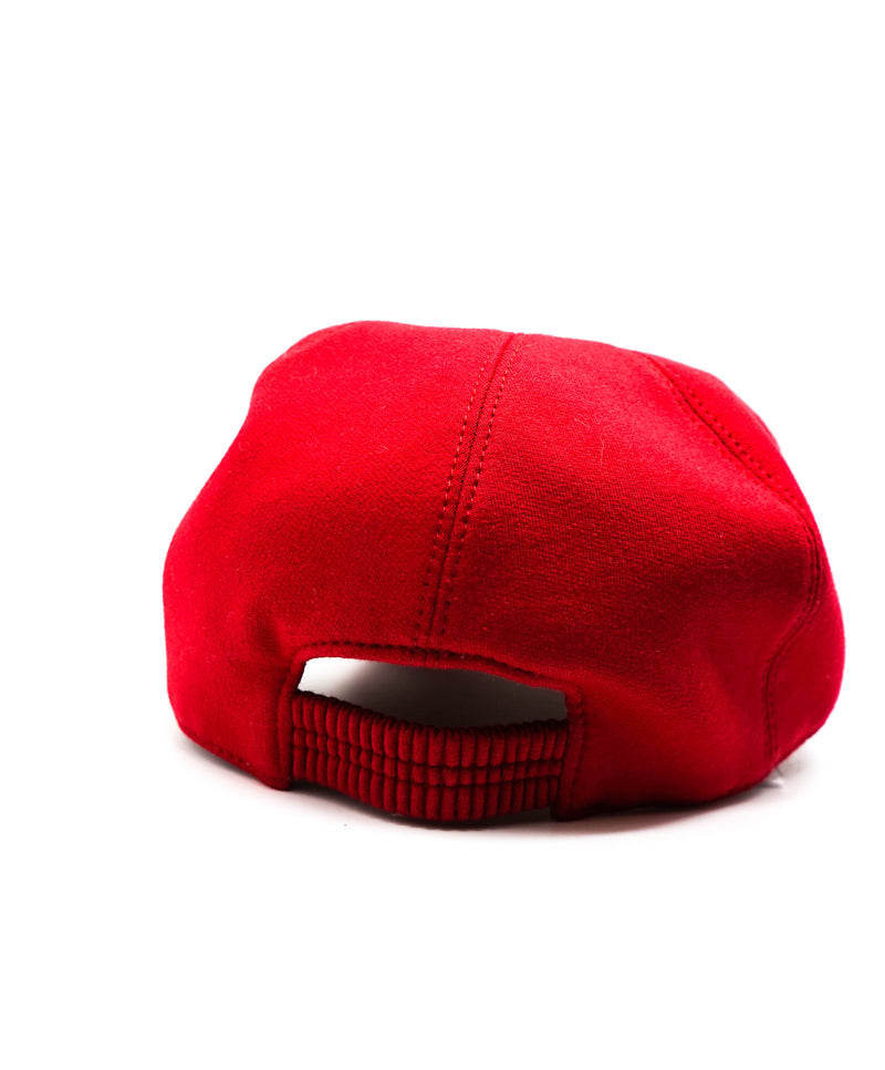 $395 ELEVENTY - Red PERFORMANCE FABRIC Logo Baseball Cap Hat - L