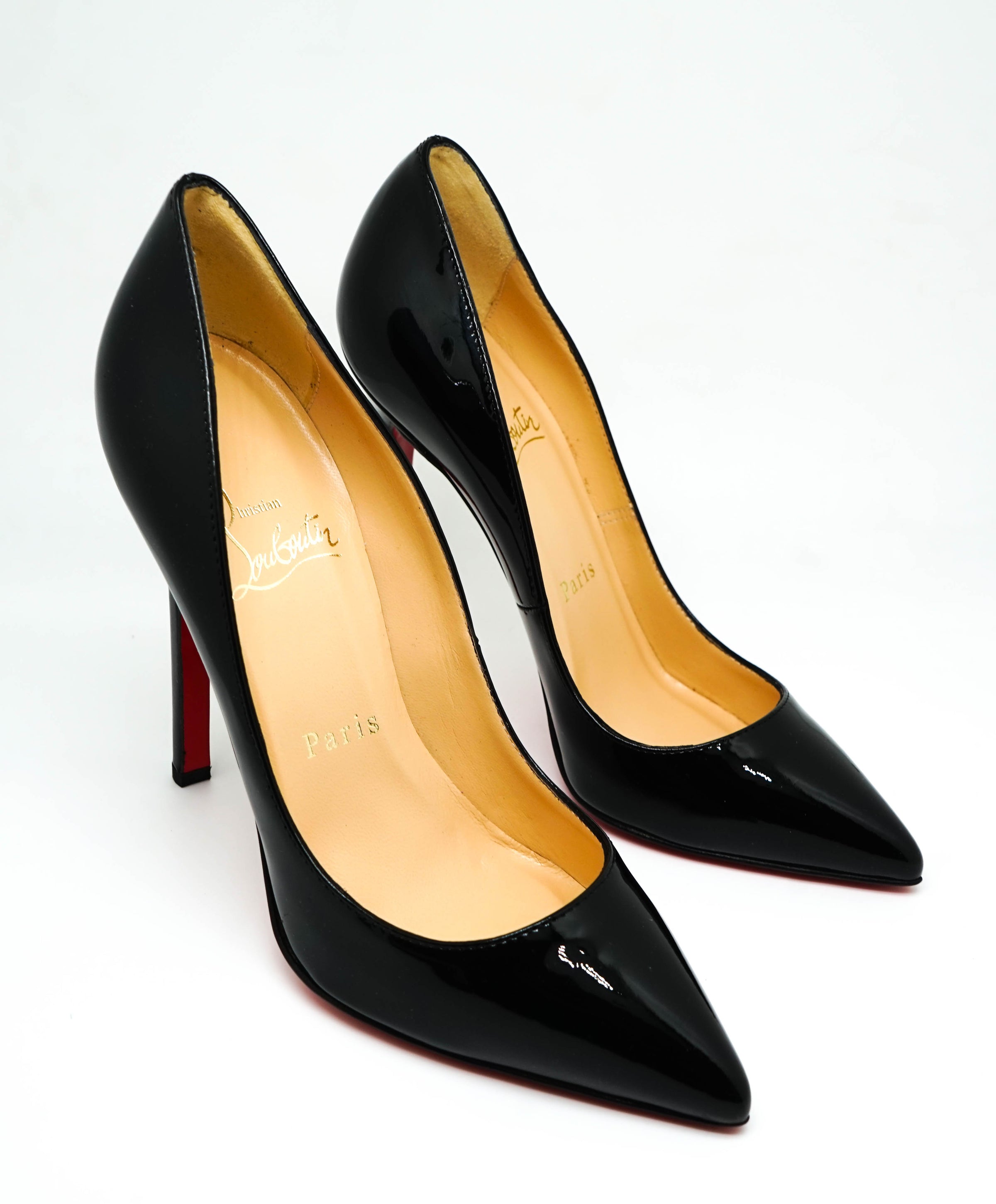Christian Louboutin So Kate 120 Black Patent Leather Pumps Heels (Size 35.5)