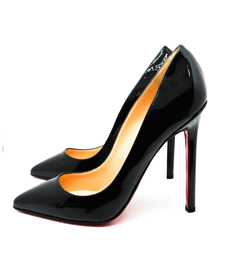 Christian Louboutin So Kate 120 Patent Leather Black Pumps