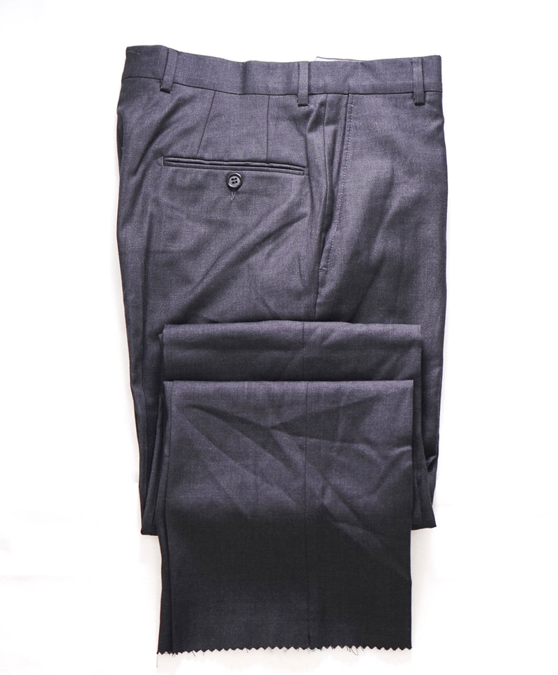 HICKEY FREEMAN - Gray *CLOSET STAPLE* Wool Flat Front Dress Pants - 30W