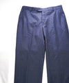 HICKEY FREEMAN - Medium Blue Wool Flat Front Dress Pants - 32W