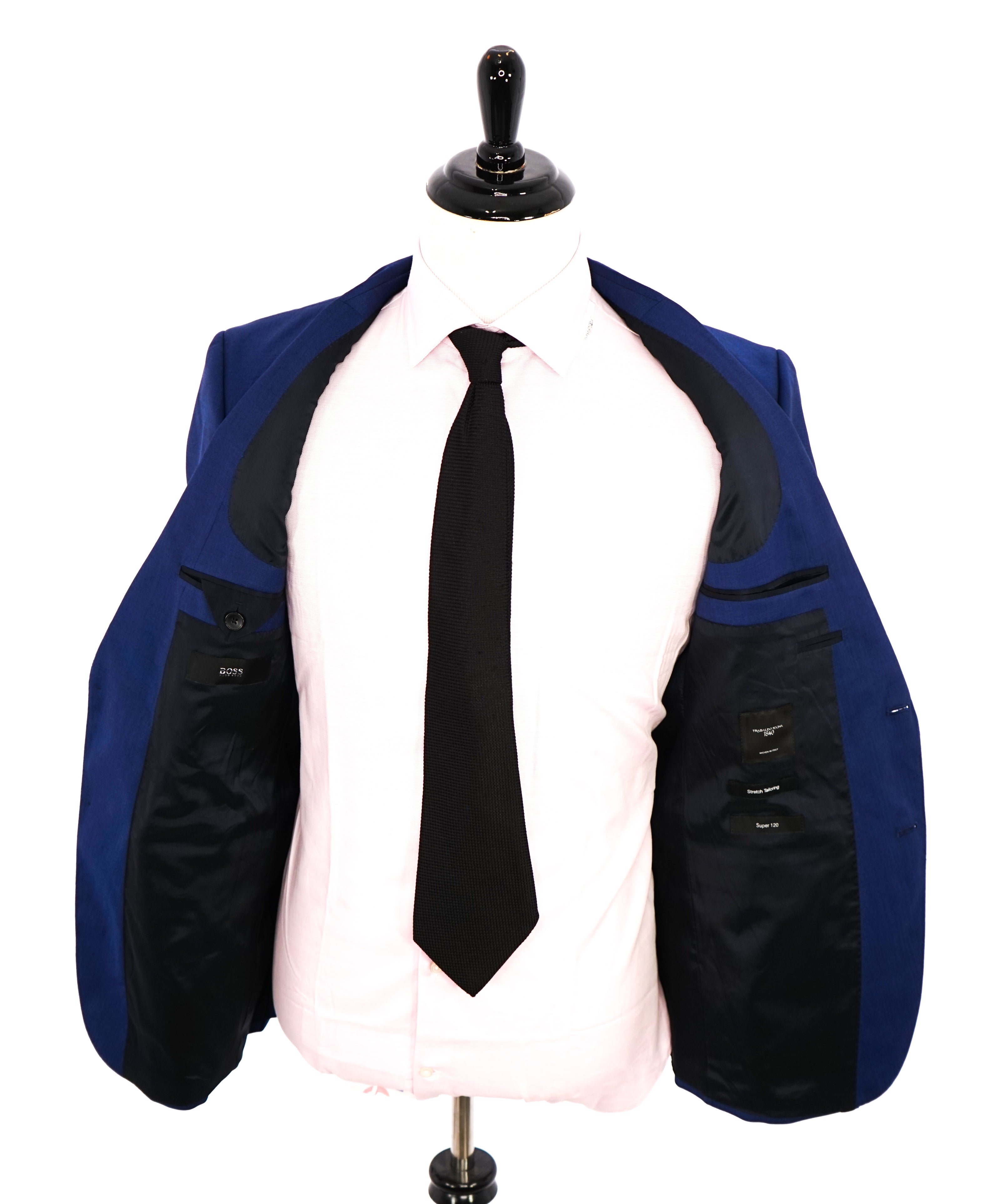 HUGO BOSS - "TRABALDO TOGNA" Italy Stretch Fabric Cobalt Blue Blazer - 40R
