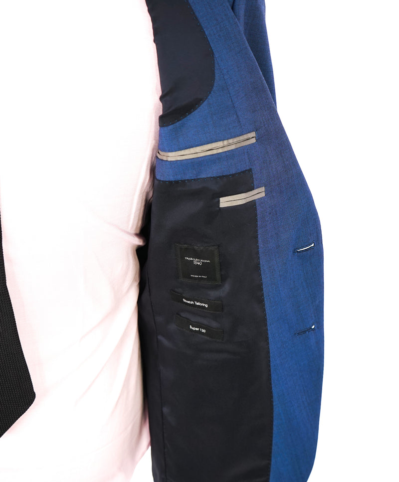 HUGO BOSS - Slim "TRABALDO TOGNA" Italy Stretch Fabric Medium Blue Suit - 38R
